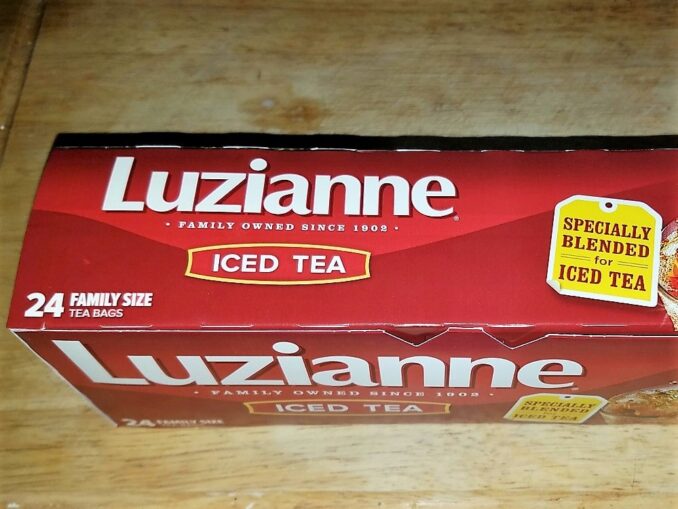 Box of Luzianne Iced Teag Bags